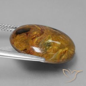 Pietersita Multicolor natural de 15.09 ct, Redondo, Opaco