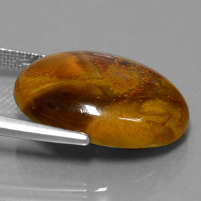 Pietersita multicolor natural de 12,64 ct, corte óvalo, opaco