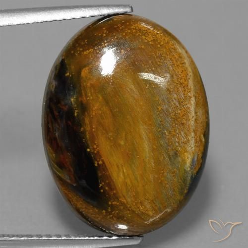 13.27ct Natural Multicolor Pietersita, Ovalada, Opaco