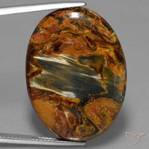 31.05ct Natural Multicolor Pietersita, Ovalada, Opaco