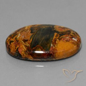 Pietersita Multicolor natural de 31.05 ct, Ovalada, Opaco