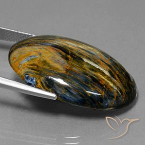 Pietersita Multicolor natural de 28.27 ct, Ovalada, Opaco