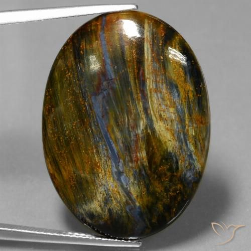 23.40ct Natural Multicolor Pietersita, Ovalada, Opaco