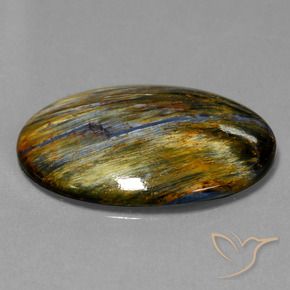 Pietersita Multicolor natural de 23.40 ct, Ovalada, Opaco