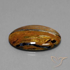 Pietersita Multicolor natural de 26.40 ct, Ovalada, Opaco