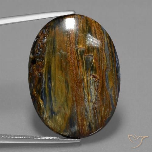 23.70ct Natural Multicolor Pietersita, Ovalada, Opaco