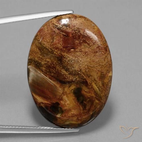 22.93ct Natural Multicolor Pietersita, Ovalada, Opaco