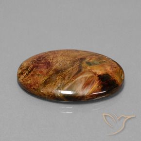 Pietersita Multicolor natural de 22.93 ct, Ovalada, Opaco