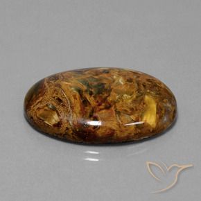 Pietersita Multicolor natural de 28.44 ct, Ovalada, Opaco