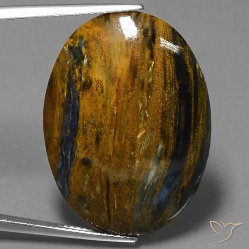 23.07ct Natural Multicolor Pietersita, Ovalada, Opaco