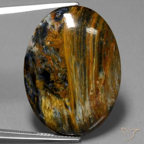 24.82ct Natural Multicolor Pietersita, Ovalada, Opaco