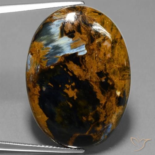 29.98ct Natural Multicolor Pietersita, Ovalada, Opaco