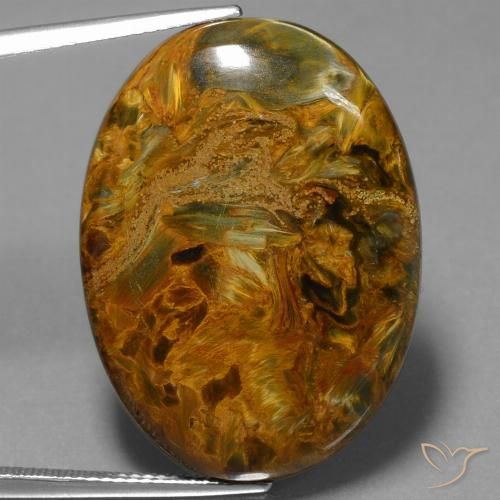 28.81ct Natural Multicolor Pietersita, Ovalada, Opaco