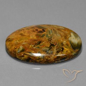 Pietersita Multicolor natural de 28.81 ct, Ovalada, Opaco