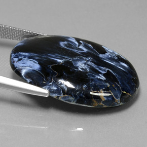 Pietersita Multicolor natural de 30.07 ct, Corte Óvalo, Opaco