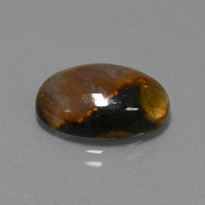 Pietersita Multicolor natural de 7.21 ct, Corte Óvalo, Opaco