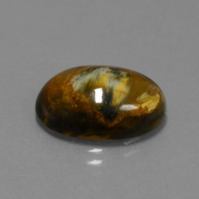Pietersita Multicolor natural de 7.40 ct, Corte Óvalo, Opaco