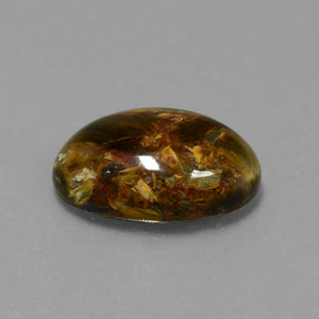 Pietersita multicolor natural de 4,48 ct, corte óvalo, opaco