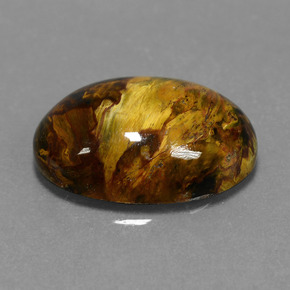 Pietersita Multicolor natural de 7.62 ct, Corte Óvalo, Opaco