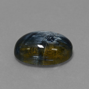 Pietersita multicolor natural de 5,27 ct, corte óvalo, opaco