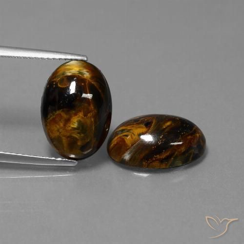 9.80ctw Natural Multicolor Pietersita, Ovalada, Opaco