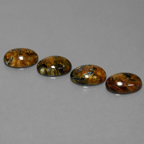 Gemas de Pietersita Multicolor natural de  ct, Corte Óvalo, Opaco