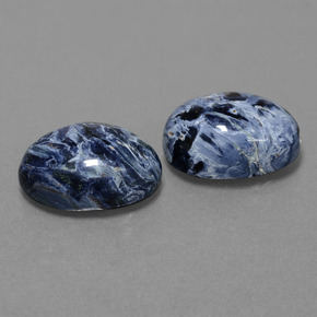 Gemas de pietersita multicolor natural de 10,91 ct, corte óvalo, opaco