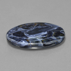 Pietersita multicolor natural de 17,56 ct, corte óvalo, opaco