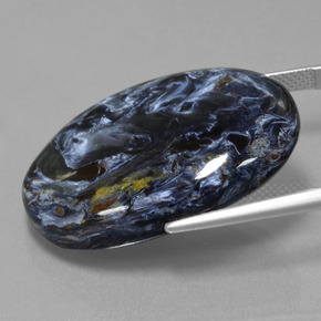 Pietersita Multicolor natural de 35.79 ct, Corte Óvalo, Opaco