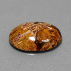 Pietersita Multicolor natural de 6.54 ct, Corte Óvalo, Opaco