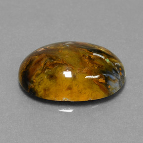 Pietersita multicolor natural de 7,10 ct, corte óvalo, opaco