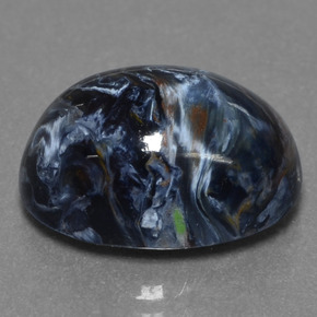 Pietersita multicolor natural de 5,89 ct, corte óvalo, opaco