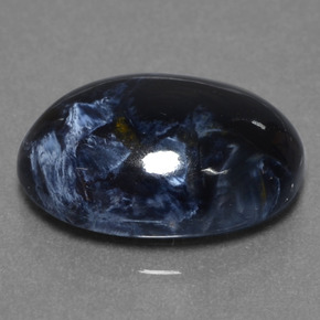 Pietersita multicolor natural de 5,07 ct, corte óvalo, opaco