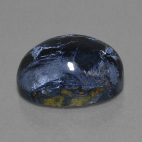 Pietersita multicolor natural de 15,74 ct, corte óvalo, opaco