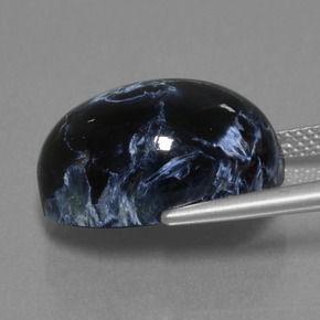 Pietersita multicolor natural de 15,74 ct, corte óvalo, opaco
