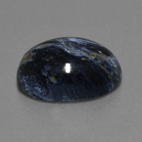 Pietersita multicolor natural de 10,97 ct, corte óvalo, opaco