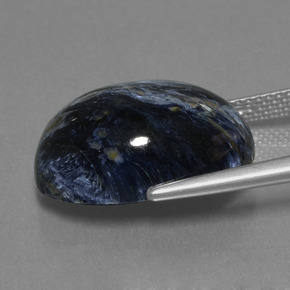 Pietersita multicolor natural de 10,97 ct, corte óvalo, opaco