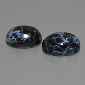 Gemas de pietersita multicolor natural de  ct, corte óvalo, opaco