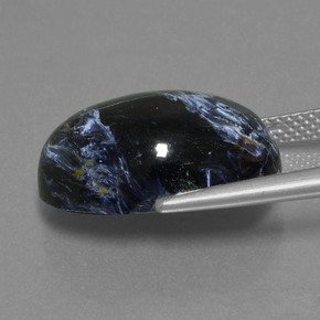 Pietersita multicolor natural de 12,22 ct, corte óvalo, opaco