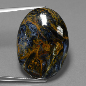 Pietersita Multicolor natural de 27.94 ct, Corte Óvalo, Opaco