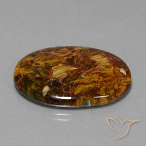 Pietersita Multicolor natural de 22.71 ct, Ovalada, Opaco
