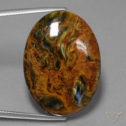 34.22ct Natural Multicolor Pietersita, Ovalada, Opaco