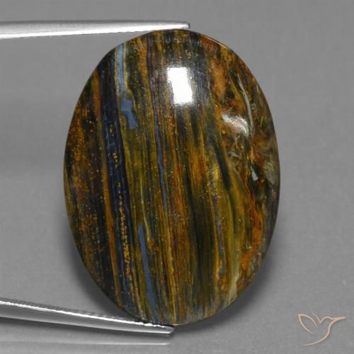 24.13ct Natural Multicolor Pietersita, Ovalada, Opaco