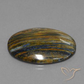 Pietersita Multicolor natural de 24.13 ct, Ovalada, Opaco