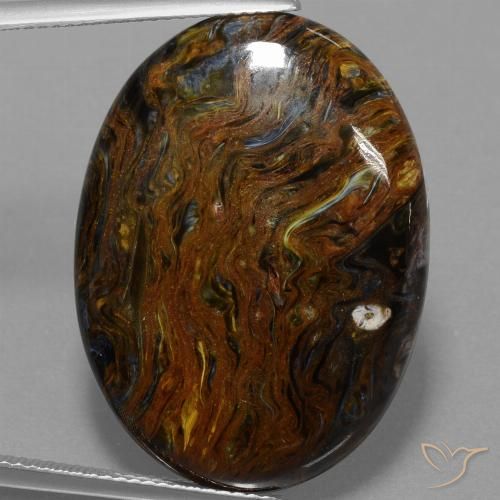 29.04ct Natural Multicolor Pietersita, Ovalada, Opaco
