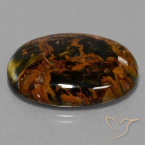 Pietersita Multicolor natural de 36.52 ct, Ovalada, Opaco