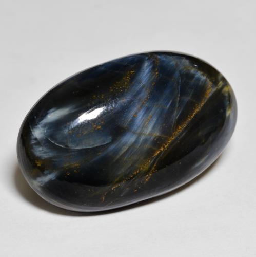 Pietersita multicolor natural de 19,36 ct, corte óvalo, opaco
