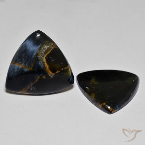 Gemas de Pietersita Multicolor natural de 12.28 ct, Trillón, Opaco