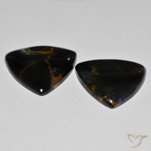 Gemas de Pietersita Multicolor natural de 12.28 ct, Trillón, Opaco