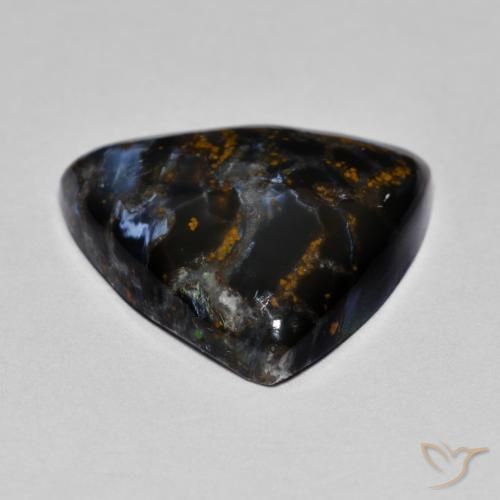 Pietersita multicolor natural de 8,33 ct, trillón, opaco